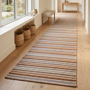 Tapis de couloir en coton tissé à la main arc-en-ciel coloré pour chambre d'enfant, salle de jeux, studio créatif et décoration bohème - Product Image 3