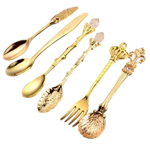 Acabado elegante con un brillo metálico cálido, hermoso juego de cubiertos de acero inoxidable a un precio muy competitivo. - Product Image 1