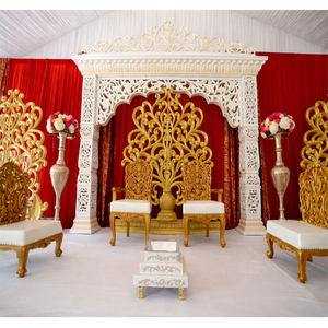 ฉากหลังดอกไม้สำหรับงานแต่งงานแบบตั้งพื้นได้ ดีไซน์ทันสมัย ถอดประกอบได้ พร้อมเสาไฟเบอร์กลาสสวยหรู ปรับแต่งขนาดและสีได้ตามต้องการ สหราชอาณาจักร - Product Image 1