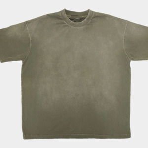 Oversized Acid Wash Crew Ringer Fitness T-Shirts Custom Men's High Quality 100% Cotton Quick Dry Heavyweight Vintage Design - Product Image 6