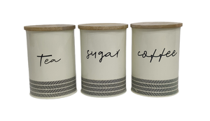 Metal Decorative Containers Kitchen Canister Set Tableware Storage Canisters Galvanized Kitchen Food Storage Countertop - Product Image 3