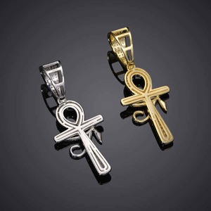 Men's 925 Sterling <b>Silver</b> Rocker Pendants Hip Hop Rapper Style Iced VVS1 Moissanite Cross Pendant Fine <b>Charms</b> - Product Image 4