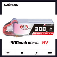 Baterai Tegangan Tinggi GAONENG GNB 6S HV 22.8V 300mah 60C dengan Colokan XT30 Baterai LiPo untuk FPV Racing Freestyle DRONE Training