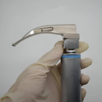 Laryngoscope LED conventionnel 2024 avec 4 lames Macintosh, kit d'intubation, certifié CE, en acier, instruments chirurgicaux