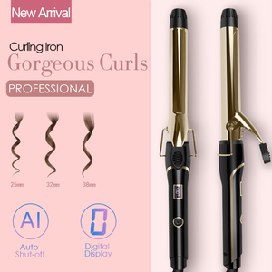 <span class=keywords><strong>Meilleur</strong></span> choix pour des boucles douces et sexy, fer à friser à affichage LED numérique haute capacité avec plusieurs tailles de fûts - Product Image 2