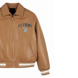 แจ็คเก็ตหนังแท้สำหรับผู้ชาย รุ่นพรีเมียม กันลม กันน้ำ สีพื้น มีทุกขนาด ขายดี - Product Image 2