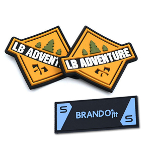 Écussons en relief avec logo personnalisé, finition imperméable, badge 3D en relief, accessoires vestimentaires, fournisseur OEM - Product Image 3