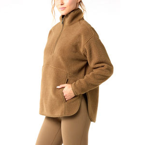 2026 Vente en gros de vestes en molleton de luxe pour femmes, veste en polaire sherpa de qualité supérieure, hiver, avec service OEM - Product Image 4