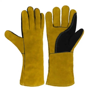 Gants de soudage en cuir de vachette de haute qualité, durables, chauds et épais, gants de sécurité industrielle à bas prix - Product Image 5