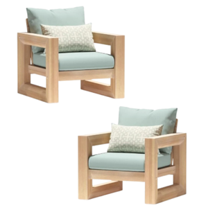 Moder <b>Sofa</b> Outdoor with Cushion Teak Wood Frame for Patio and Outdoor Furniture Natural Teak <b>Sofa</b> Chairs - Product Image 6