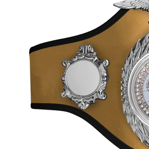 Gold Championship Belt with Crown and Eagle Design High-Quality Engravable Wrestling Title Belt for Events - Product Image 4