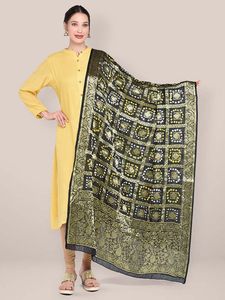 Vente en gros de dupatta Bandhani, dupatta traditionnel indien tie-dye - Product Image 1