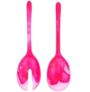 ชุดอุปกรณ์เสิร์ฟสลัด ช้อนส้อมลายหินอ่อนเรซิ่น อุปกรณ์ครัว อุปกรณ์เสิร์ฟอาหาร อุปกรณ์ผสมอาหาร อุปกรณ์ร้านอาหาร - Product Image 3