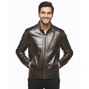 Customizable <b>Men's</b> High Quality Fashion Leather <b>Jacket</b> New Design Heavyweight <b>Men</b> Leather <b>jacket</b> <b>for</b> <b>men</b> - Product Image 1