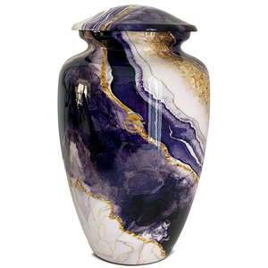 Luxury Brass Cremation Urn for Adult Ashes Wholesale Funeral Urn Made of Solid Metal Decorative Aluminum Ashes Urn for <b>Memorial</b> - Product Image 2