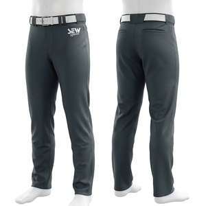 Pantalon de baseball personnalisé OEM vierge pour sublimation, nouveau style, long, pour hommes et jeunes, et ensemble de pantalon de baseball uni - Product Image 1