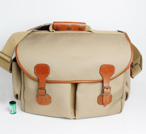 Sac à appareil photo en toile de cuir robuste, imperméable, pour appareil photo reflex numérique, sac messager de voyage LCCB-0009 - Product Image 1