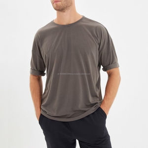 Camisetas de hombre al por mayor de alta calidad, tela de algodón transpirable, algodón personalizado 100% algodón, camiseta para hombre, corte holgado estampado - Product Image 2