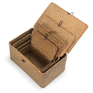 Boîtes de rangement en jonc de mer, prix de gros, directement de l'usine, boîtes à chaussures en jonc de mer avec tailles personnalisées - Product Image 4