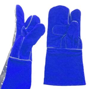 Gants de protection en cuir de vachette pleine fleur de qualité supérieure, isolants thermiquement, pour la pâtisserie et la cuisson au four - Product Image 1