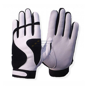 Guantes de Bateo de Cuero Verde Acolchados con Cierre de Velcro, Ambidiestros, Duraderos, Transpirables, Unisex, para Entrenamiento de Adultos - Product Image 2