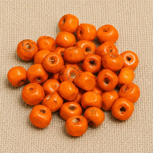 Natural Wood Beads with <b>Large</b> Hole Spacer Lead-Free Balls Charms Multi Color FAIZA CRAFT FC-8412 for <b>Jewelry</b> Making DIY Handmade - Product Image 5