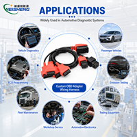 Câble adaptateur OBD2 personnalisé, faisceau de conversion d'extension 16 broches pour outils de diagnostic automobile