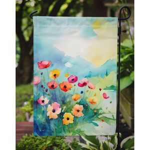 Anémones multicolores Drapeau de jardin aquarelle Bannière décorative de boîte aux lettres et de patio pour la cour et la pelouse Lits de fleurs et œuvres d'art - Product Image 3