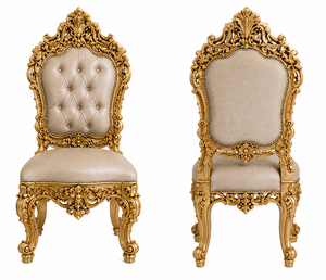 Maharaja Palace 10-Seater Luxurious Golden Wooden Dining <b>Table</b> Antique Design Solid <b>Wood</b> Dining Chair Furniture <b>Top</b> Selling - Product Image 2