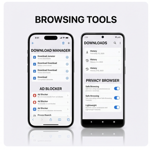 Royalcraft Enterprise Mac Browser App, Navigateur Web Rapide, Navigation Sécurisée, Mode Privé, Bloqueur de Publicité et Recherche Intelligente en Stock - Product Image 3