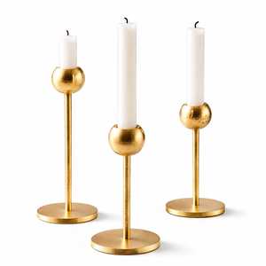 Luxury Gold Metal Glass Hurricane Candle Holder <b>Set</b> of 3 Wedding Centerpiece Candle Stand Wedding Decor - Product Image 5
