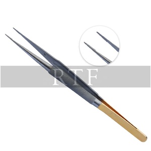 Castroviejo-Micro-pince chirurgicale droite de 6 pouces, accessoire de suture en acier inoxydable manuel électrique - Product Image 2