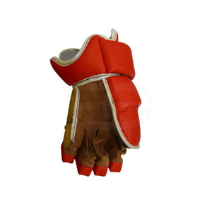 Best Design High Quality Men Lacrosse <b>Gloves</b> Soft Leather Breathable Comfortable Fit Adjustable Strap - Product Image 5