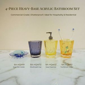 [Holar] Jabonera de Acrílico Premium con Forma de Pétalo de Girasol Azul Moderno, Hecha en Taiwán, para Baño - Product Image 5
