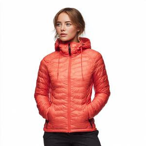 Women Outdoor Down Jacket Coat Zipper Hood Winter Down <b>Padded</b> Jacket Women's Street Style Zipper <b>Padded</b> Jackets Tops Ladies - Product Image 2