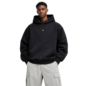 Sudadera con Capucha de Felpa de Algodón Grueso para Hombre, Estilo Urbano Minimalista, Sudaderas con Capucha Lisas para Personalizar, Suministro de Fábrica de Ropa - Product Image 1