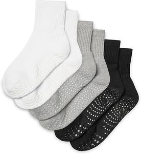 Pilates <b>Socks</b> With <b>Grips</b> for Women Cute Non Slip Crew Gripper Yoga <b>Sock</b>-Grippy Sticky for Hospital/Dance Barre/Workout - Product Image 1
