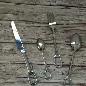 Stainless Steel Flatware Dinnerware <b>Cutlery</b> Stainless Steel Flatware <b>Set</b> with Amazing New Design <b>Hanging</b> Handle High Quality - Product Image 1