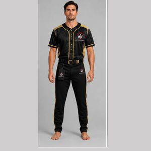 Tenue de baseball dynamique et performante : Maillot de baseball personnalisé et pantalon assorti, offrant un ajustement confortable et respirant - Product Image 1