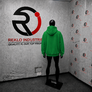 Sweat-shirt à capuche vert surdimensionné personnalisé avec imprimé graphique 'Rich Letter Money Stack' style streetwear pour hommes, vente en gros - Product Image 4
