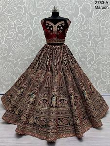 Ropa de boda y fiesta de calidad, trabajo de bordado pesado Lehenga Choli para damas de proveedor indio por Fatema Fashion - Product Image 4