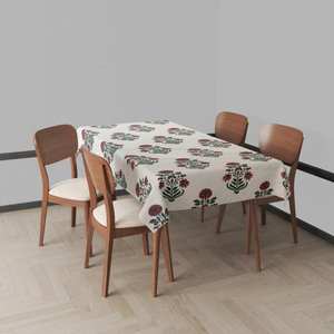 Nappe en coton pur personnalisée par un fournisseur indien, rectangulaire ou ronde, lavable - Product Image 4