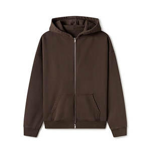 Sudadera con capucha de forro polar extragrande con doble cremallera, unisex, sin logo, de corte holgado, estilo chino, con estampado digital, para vacaciones de primavera - Product Image 2