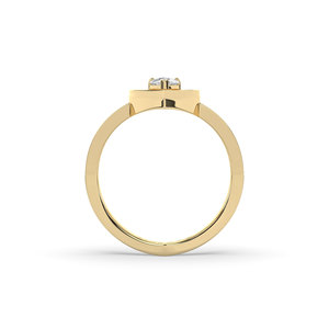 แหวนเพชรทรงรีขนาด 0.60 กะรัต เพชรเลี้ยงในห้องปฏิบัติการ ทองคำแท้ 14K แหวนหมั้นและแหวนครบรอบสุดหรู พร้อมใบรับรอง IGI - Product Image 2