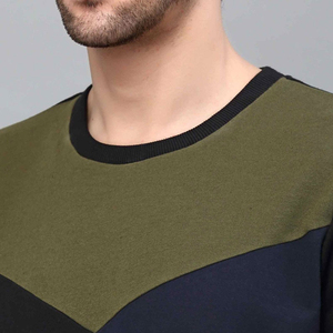 Ensemble de survêtement d'hiver pour homme grande taille, uni, respirant, léger, décontracté, manches longues, col rond, 2 pièces, 100% coton - Product Image 5