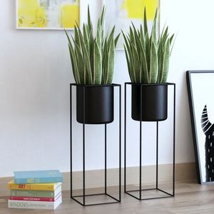 Support de plantes de luxe, cage à plantes en métal, support de pot de fleurs en fer doré, support de pot de fleurs noir, porte-plantes minimaliste - Product Image 1