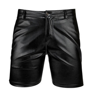 Shorts en cuir décontractés pour hommes, prix de gros, pour usage extérieur, respirants, séchage rapide, légers, avec fermeture boutonnée - Product Image 1
