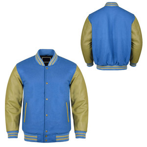 Customized Chenille Embroidery New Varsity Letterman Baseball <b>Jacket</b> Custom Wool and Leather Varsity <b>Jacket</b> for <b>man</b> - Product Image 1
