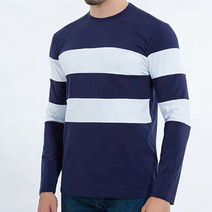 T-shirt pour homme décontracté de haute qualité en coton et polyester, couleur unie, toucher doux, résistant à l'usure - Product Image 2