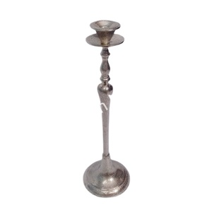 Portable Aluminium <b>Pillar</b> <b>Candle</b> Stand Rust Free Metal Elegant <b>Candle</b> Holder Table Decorative Tall Style Candlestick Stand - Product Image 1